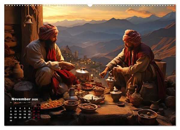 Produktbild: Historische Seidenstra&szlig;e (hochwertiger Premium Wandkalender 2026 DIN A2 quer), Kunstdruck in Hochglanz