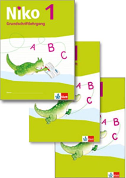 Niko. Arbeitshefte Grundschrift Teil A+B, Schreiblehrgang und Schreibtabelle 1. Schuljahr, Set von , Klett Schulbuchverlag, 978-3-12-310507-4
