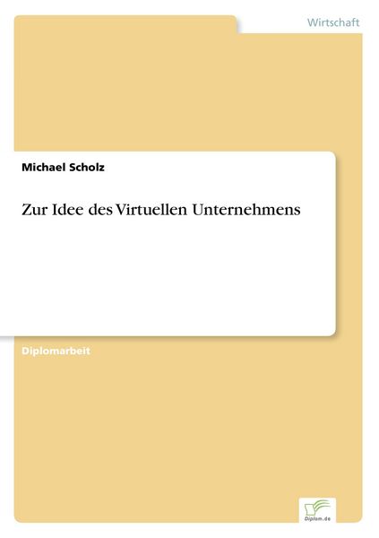 Produktbild: Zur Idee des Virtuellen Unternehmens