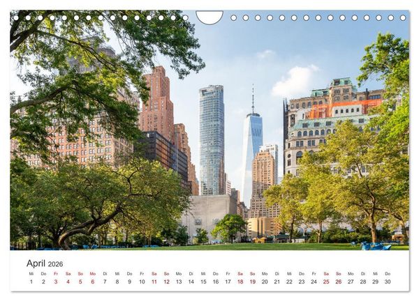 Produktbild: New York - Eine Reise zum Big Apple. (Wandkalender 2026 DIN A4 quer), CALVENDO Monatskalender