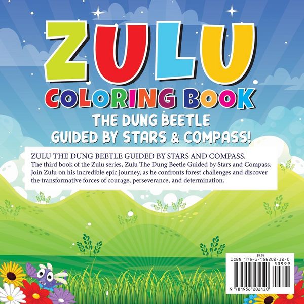 Produktbild: Zulu COLORING BOOK The Dung Beetle Guided By Stars and Compass