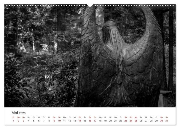 Produktbild: Wachgek&uuml;sst - Vom Zauber der Vergangenheit - S&uuml;dwestkirchhof Stahnsdorf (Wandkalender 2026 DIN A2 quer), CALVENDO Monatskalender