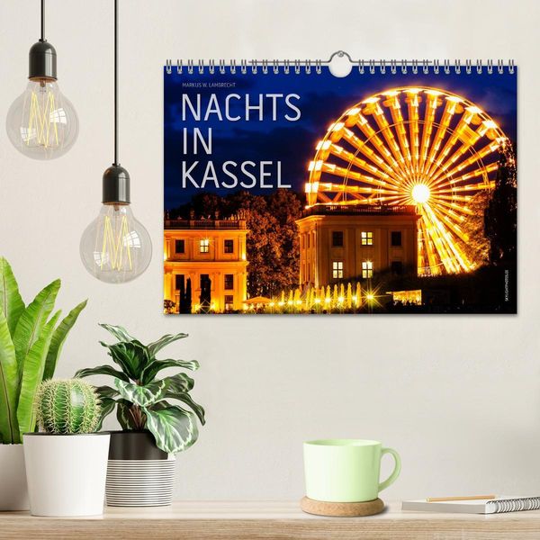 Produktbild: Nachts in Kassel (Wandkalender 2026 DIN A4 quer), CALVENDO Monatskalender