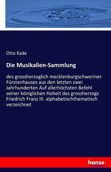 Produktbild: Die Musikalien-Sammlung