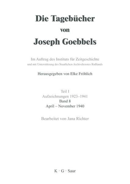 Produktbild: April - November 1940