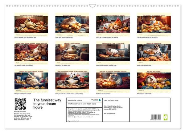 Produktbild: The funniest way to your dream figure (Wall Calendar 2026 DIN A2 landscape), CALVENDO 12 Month Wall Calendar