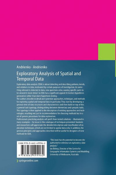 Produktbild: Exploratory Analysis of Spatial and Temporal Data