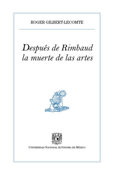 Produktbild: Despu&eacute;s de Rimbaud, la muerte de las artes