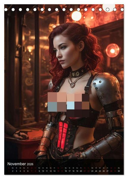 Produktbild: Steampunk - Stadtleben - Rotlichtviertel (Tischkalender 2026 DIN A5 hoch), CALVENDO Monatskalender