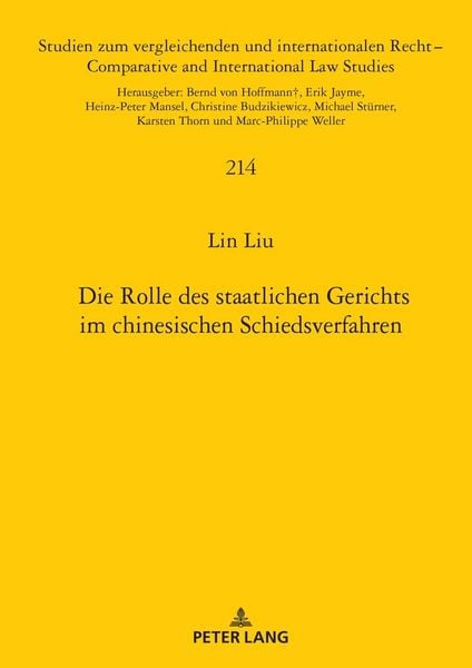 Produktbild: Die Rolle des staatlichen Gerichts im chinesischen Schiedsverfahren