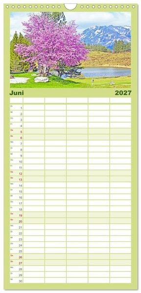 Produktbild: Familienplaner 2027 - MITTENWALD Eine Perle im Oberen Isartal mit 5 Spalten (Wandkalender, 21 x 45 cm) CALVENDO