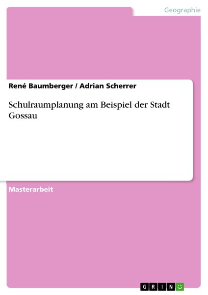 Produktbild: Schulraumplanung am Beispiel der Stadt Gossau
