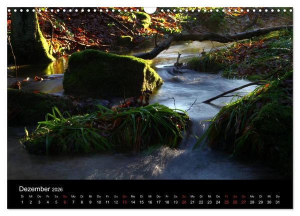 Produktbild: Geheimnisvolle B&auml;che und Fl&uuml;sse (Wandkalender 2026 DIN A3 quer), CALVENDO Monatskalender
