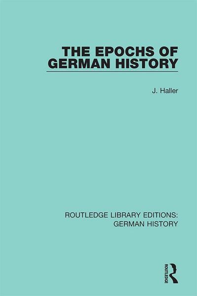 Produktbild: The Epochs of German History