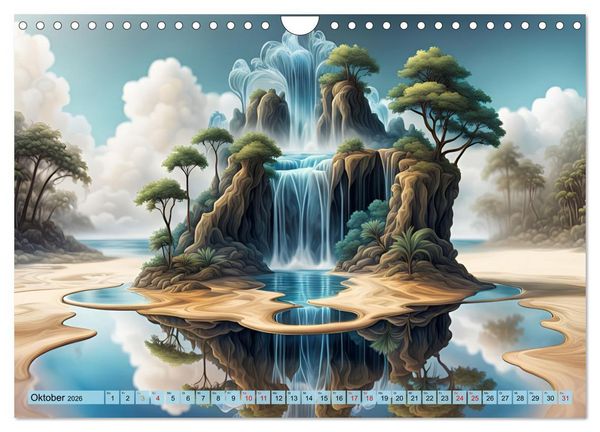 Produktbild: Magie der Natur - Wasserf&auml;lle (Wandkalender 2026 DIN A4 quer), CALVENDO Monatskalender