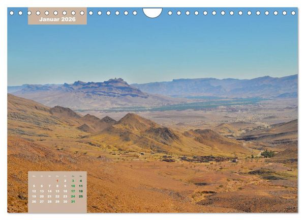Produktbild: Erlebe mit mir das traumhafte Marokko (Wandkalender 2026 DIN A4 quer), CALVENDO Monatskalender