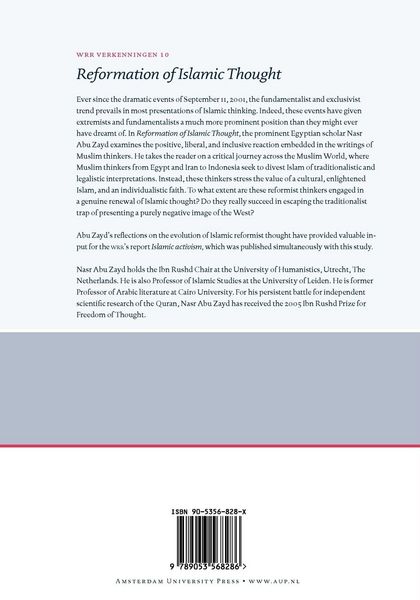Produktbild: Reformation of Islamic Thought. A Critical Historical Analysis