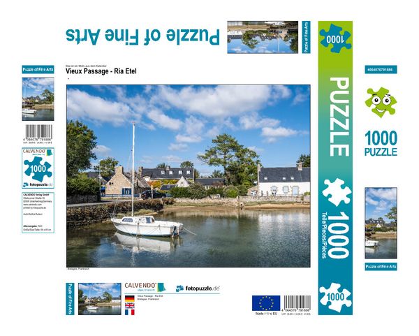 Produktbild: CALVENDO Puzzle Vieux Passage - Ria Etel | 1000 Teile Lege-Gr&ouml;&szlig;e 64x48cm Foto-Puzzle f&uuml;r gl&uuml;ckliche Stunden