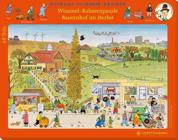 Produktbild: Wimmel-Rahmenpuzzle Herbst Motiv Bauernhof