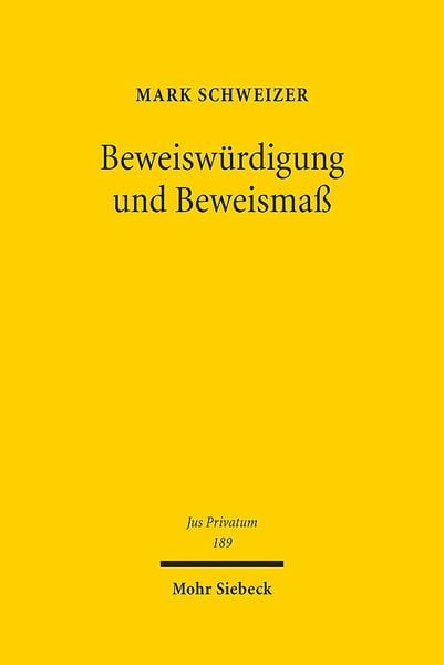 Produktbild: Beweisw&uuml;rdigung und Beweisma&szlig;