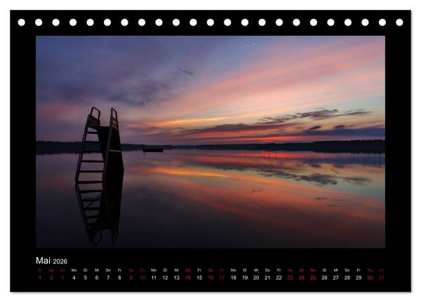 Produktbild: Finnland - Nordische Farbenspiele (Tischkalender 2026 DIN A5 quer), CALVENDO Monatskalender