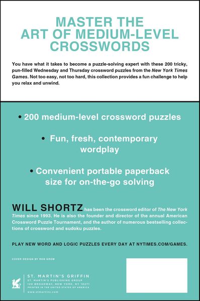 Produktbild: New York Times Games Strictly Medium Crossword Puzzles Volume 2