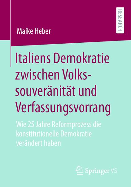 Produktbild: Italiens Demokratie zwischen Volkssouver&auml;nit&auml;t und Verfassungsvorrang