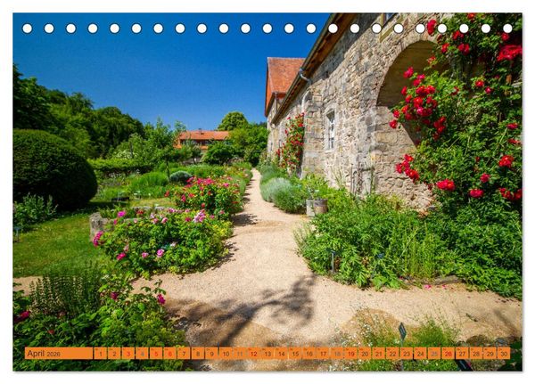 Produktbild: Das Kloster Michaelstein erleben &ndash; Ehemalige Zisterzienser &ndash; Abtei in Blankenburg am Harz (Tischkalender 2026 DIN A5 quer), CALVENDO Monatskalender