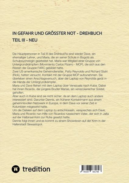 Produktbild: In Gefahr und gr&ouml;&szlig;ter Not - Drehbuch