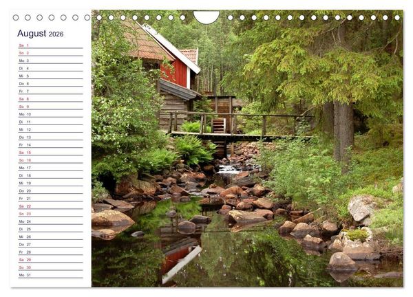 Produktbild: faszinierendes Schweden Smaland (Wandkalender 2026 DIN A4 quer), CALVENDO Monatskalender
