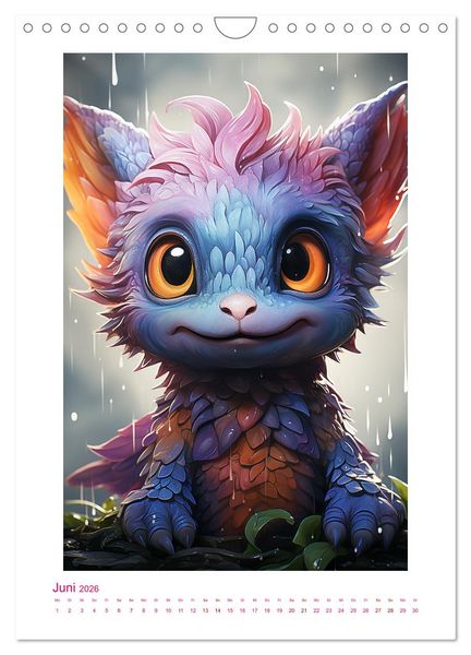 Produktbild: Drachenbabys (Wandkalender 2026 DIN A4 hoch), CALVENDO Monatskalender
