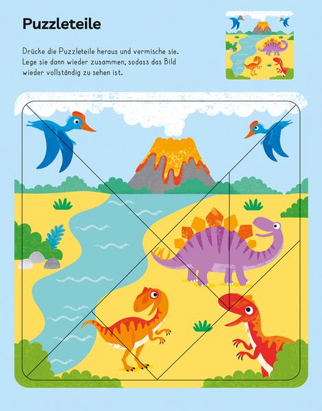 Produktbild: Mein Alles-drin-Mitmachbuch: Dinosaurier