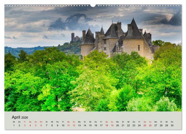 Produktbild: Frankeichs Bauwerke - Schl&ouml;ser und Burgen in der Grand Nation (Wandkalender 2026 DIN A2 quer), CALVENDO Monatskalender