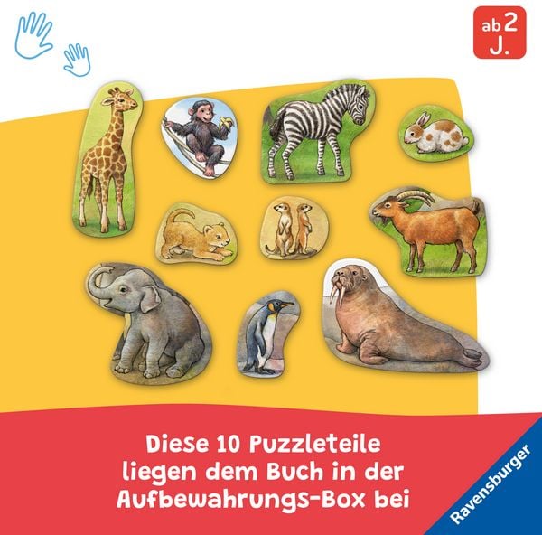 Produktbild: Mein gro&szlig;es Puzzle-Spielbuch - Zoo