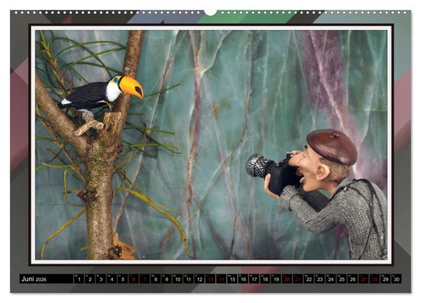 Produktbild: Fotograf auf Pirsch - ein Kinderkalender (hochwertiger Premium Wandkalender 2026 DIN A2 quer), Kunstdruck in Hochglanz
