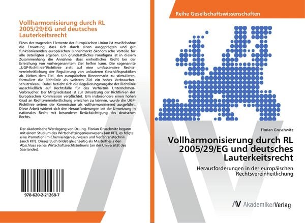 Produktbild: Vollharmonisierung durch RL 2005/29/EG und deutsches Lauterkeitsrecht