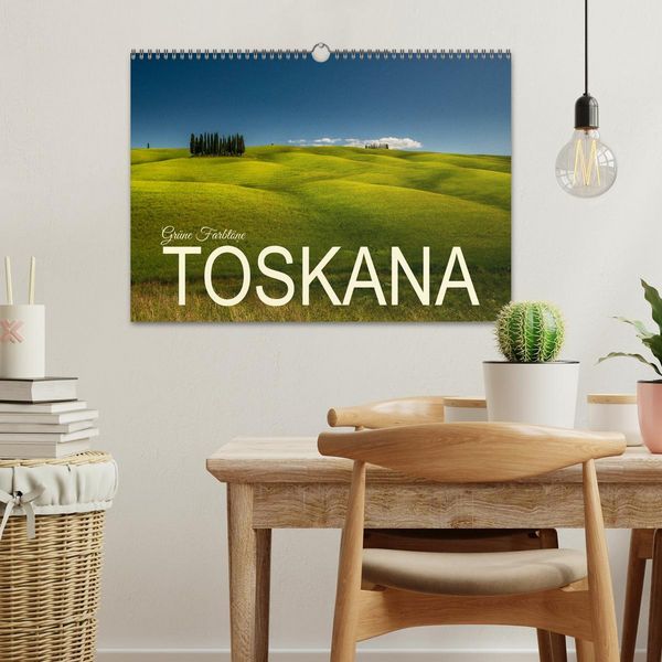 Produktbild: Gr&uuml;ne Farbt&ouml;ne Toskana (Wandkalender 2026 DIN A3 quer), CALVENDO Monatskalender