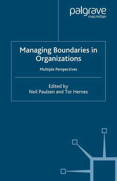 Produktbild: Managing Boundaries in Organizations