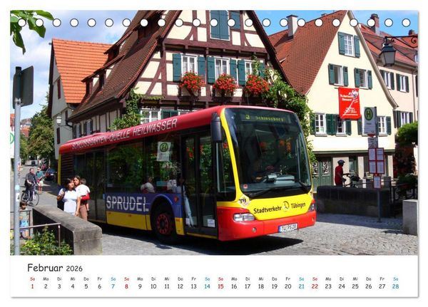 Produktbild: Omnibusse von heute und fr&uuml;her (Tischkalender 2026 DIN A5 quer), CALVENDO Monatskalender