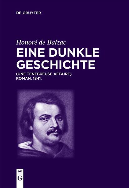 Produktbild: Honor&eacute; de Balzac, Eine dunkle Geschichte