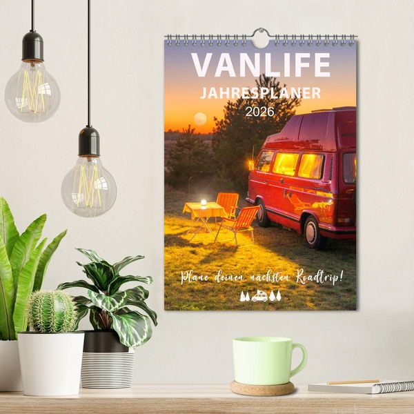 Produktbild: Vanlife Jahresplaner (Wandkalender 2026 DIN A4 hoch), CALVENDO Monatskalender