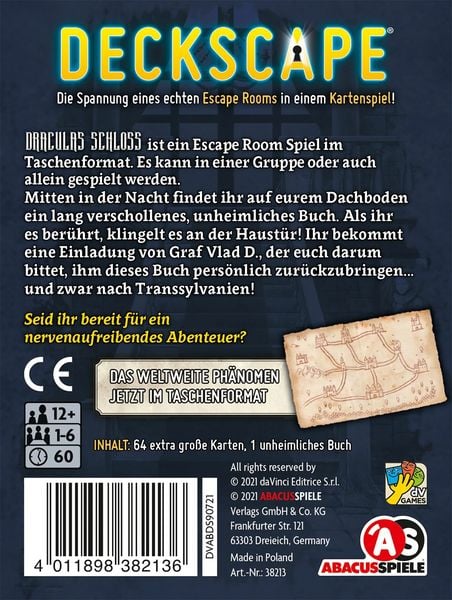 Produktbild: Deckscape - Draculas Schloss