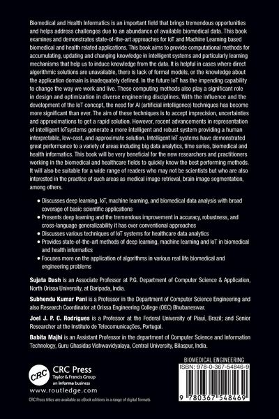 Produktbild: Deep Learning, Machine Learning and IoT in Biomedical and Health Informatics
