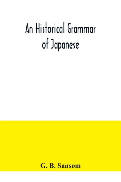Produktbild: An historical grammar of Japanese