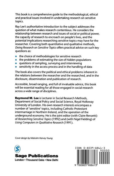 Produktbild: Doing Research on Sensitive Topics