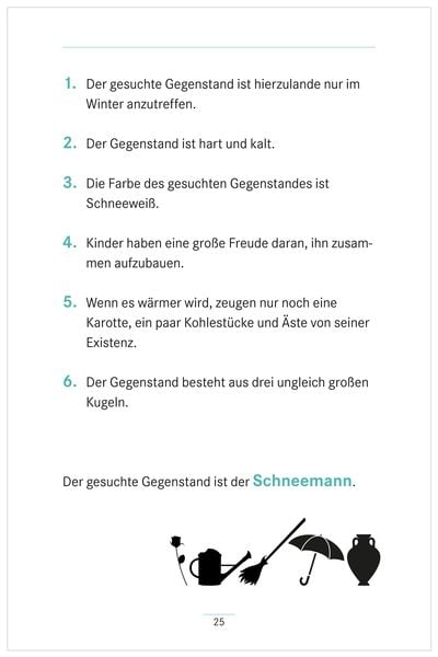 Produktbild: Umschreibungen Gegenstände. Gedächtnistraining und Rate-Spiel für Senioren. Auch mit Demenz.