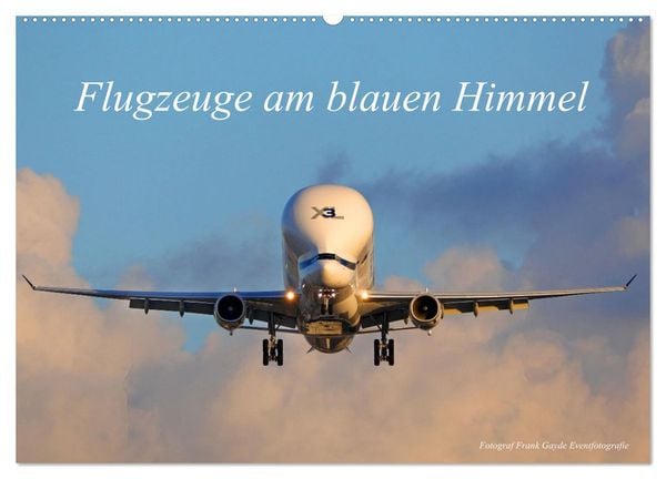 Produktbild: Flugzeuge am blauen Himmel (Wandkalender 2026 DIN A2 quer), CALVENDO Monatskalender
