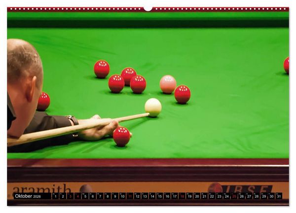 Produktbild: Billard. Konzentration - Sport - Spannung (Wandkalender 2026 DIN A2 quer), CALVENDO Monatskalender