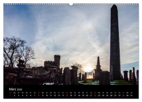 Produktbild: EDINBURGH. Blick. Licht. Wetter. (Wandkalender 2026 DIN A2 quer), CALVENDO Monatskalender