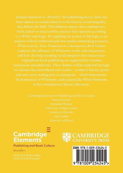 Produktbild: White Literary Taste Production in Contemporary Book Culture
